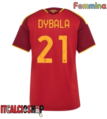 AS Roma Paulo Dybala #21 Prima Maglia Femmina 2026-27 Manica Corta
